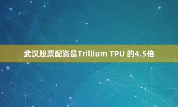 武汉股票配资是Trillium TPU 的4.5倍