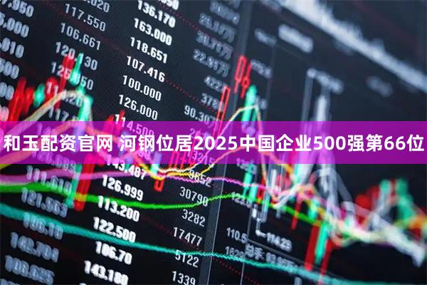 和玉配资官网 河钢位居2025中国企业500强第66位