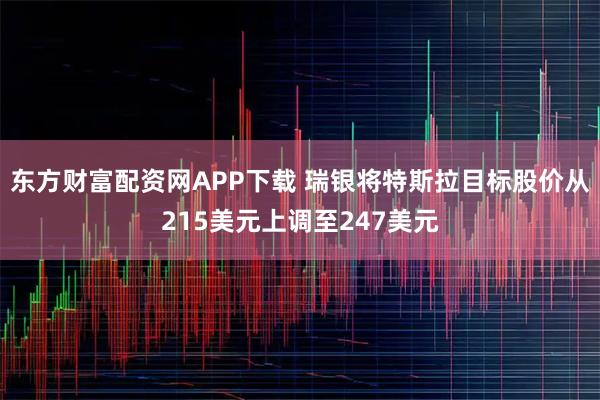 东方财富配资网APP下载 瑞银将特斯拉目标股价从215美元上调至247美元
